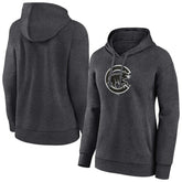 Chicago Cubs Women's Monochrome Pullover Hoodie Sale