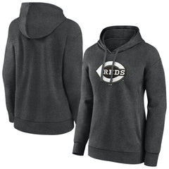 Cincinnati Reds Women's Monochrome Pullover Hoodie Lifestyle