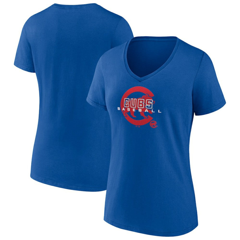 Chicago Cubs Women's Stellar V-Neck T-Shirt for sale