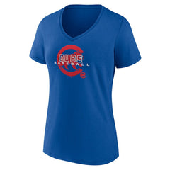 Chicago Cubs Women's Stellar V-Neck T-Shirt for sale