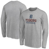 Detroit Tigers Evanston Stencil Long Sleeve T-Shirt Near Me