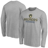 Milwaukee Brewers Evanston Stencil Long Sleeve T-Shirt discount