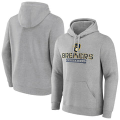 Milwaukee Brewers Evanston Stencil Pullover Hoodie On Sale