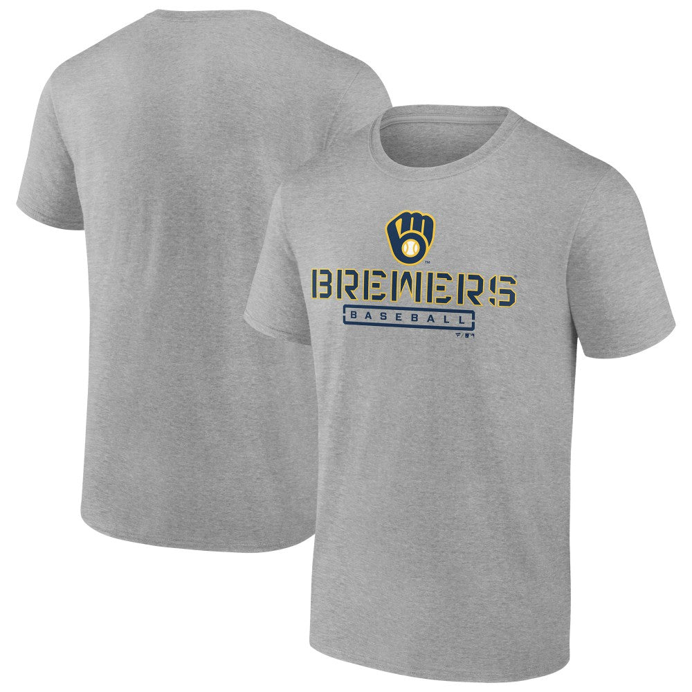 Milwaukee Brewers Evanston Stencil T-Shirt On Sale
