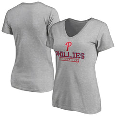 Philadelphia Phillies Women's Evanston Stencil V-Neck T-Shirt for sale