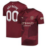 Puma Manchester City 2024/25 Third Replica Custom Jerseys - Burgundy