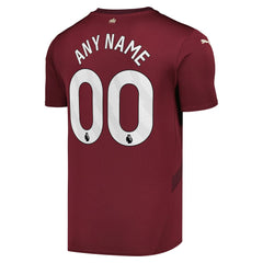 Puma Manchester City 2024/25 Third Replica Custom Jerseys - Burgundy