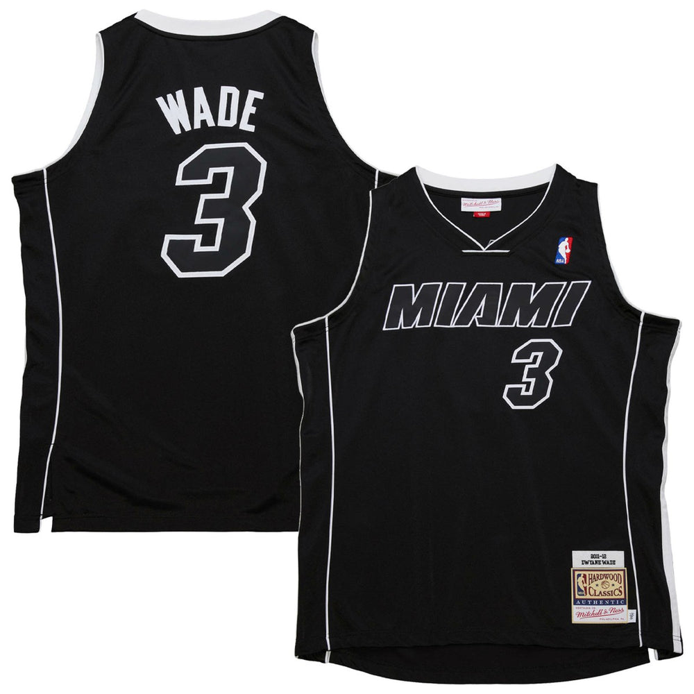 Mitchell & Ness - Dwyane Wade Miami Heat 2011/12 Hardwood Classics Authentic Jersey - Black