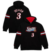 Mitchell & Ness - Allen Iverson Philadelphia 76ers Name & Number Pullover Hoodie - Black