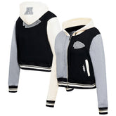 Kansas City Chiefs Pro Standard Women's Reverse French Terry Colorblock Full-Zip Hoodie Gray - NFL