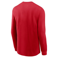 Cincinnati Reds Nike Local Logo Swoosh Lockup Long Sleeve T-Shirt Clearance