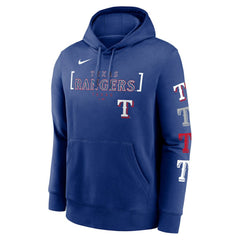 Texas Rangers Nike Club Stack Pullover Hoodie Lifestyle