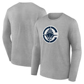 NBA - LA Clippers Primary Logo Long Sleeve T-Shirt - Gray