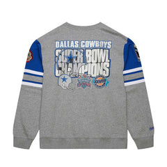 Dallas Cowboys Vintage Logo Pullover Sweatshirt Heather Gray - Mitchell & Ness