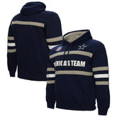 Dallas Cowboys America's Team Head Coach Pullover Hoodie Navy - Mitchell & Ness