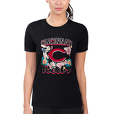 Cincinnati Reds G-III 4Her by Carl Banks Women's Super-Slim Fit Lightweight Flowers Graphic T-Shirt On Sale