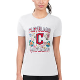 Cleveland Guardians G-III 4Her by Carl Banks Women's Super-Slim Fit Lightweight Flowers Graphic T-Shirt Near Me
