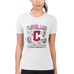 Cleveland Guardians G-III 4Her by Carl Banks Women's Super-Slim Fit Lightweight Flowers Graphic T-Shirt Near Me