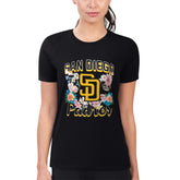 San Diego Padres G-III 4Her by Carl Banks Women's Super-Slim Fit Lightweight Flowers Graphic T-Shirt discount