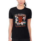 San Francisco Giants G-III 4Her by Carl Banks Women's Super-Slim Fit Lightweight Flowers Graphic T-Shirt Near Me