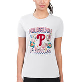 Philadelphia Phillies G-III 4Her by Carl Banks Women's Super-Slim Fit Lightweight Flowers Graphic T-Shirt for sale