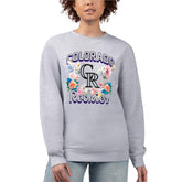Colorado Rockies G-III 4Her by Carl Banks Women's Flowers Graphic Pullover Sweatshirt Near Me