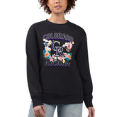 Colorado Rockies G-III 4Her by Carl Banks Women's Flowers Graphic Pullover Sweatshirt On Sale