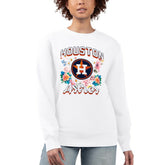 Houston Astros G-III 4Her by Carl Banks Women's Flowers Graphic Pullover Sweatshirt for sale