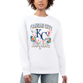 Kansas City Royals G-III 4Her by Carl Banks Women's Flowers Graphic Pullover Sweatshirt Sale
