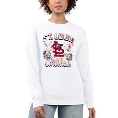 St. Louis Cardinals G-III 4Her by Carl Banks Women's Flowers Graphic Pullover Sweatshirt Sale