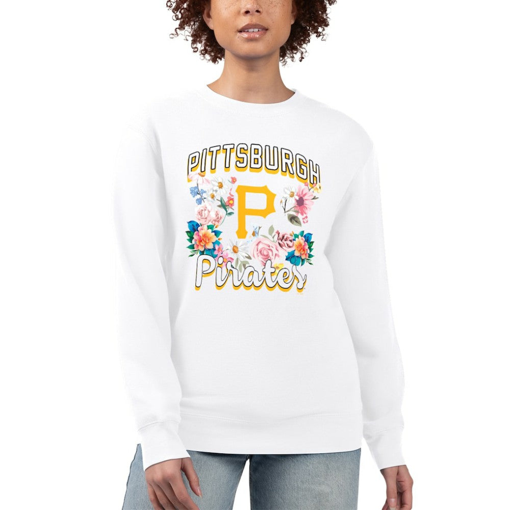 Pittsburgh Pirates G-III 4Her by Carl Banks Women's Flowers Graphic Pullover Sweatshirt Lifestyle