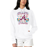 Atlanta Braves G-III 4Her by Carl Banks Women's Flowers Graphic Pullover Hoodie On Sale