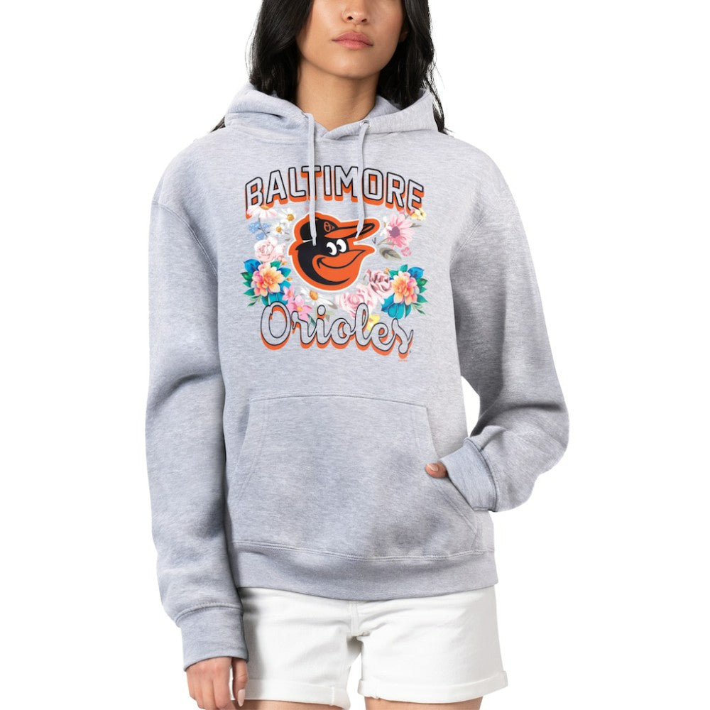 Baltimore Orioles G-III 4Her by Carl Banks Women's Flowers Graphic Pullover Hoodie for sale