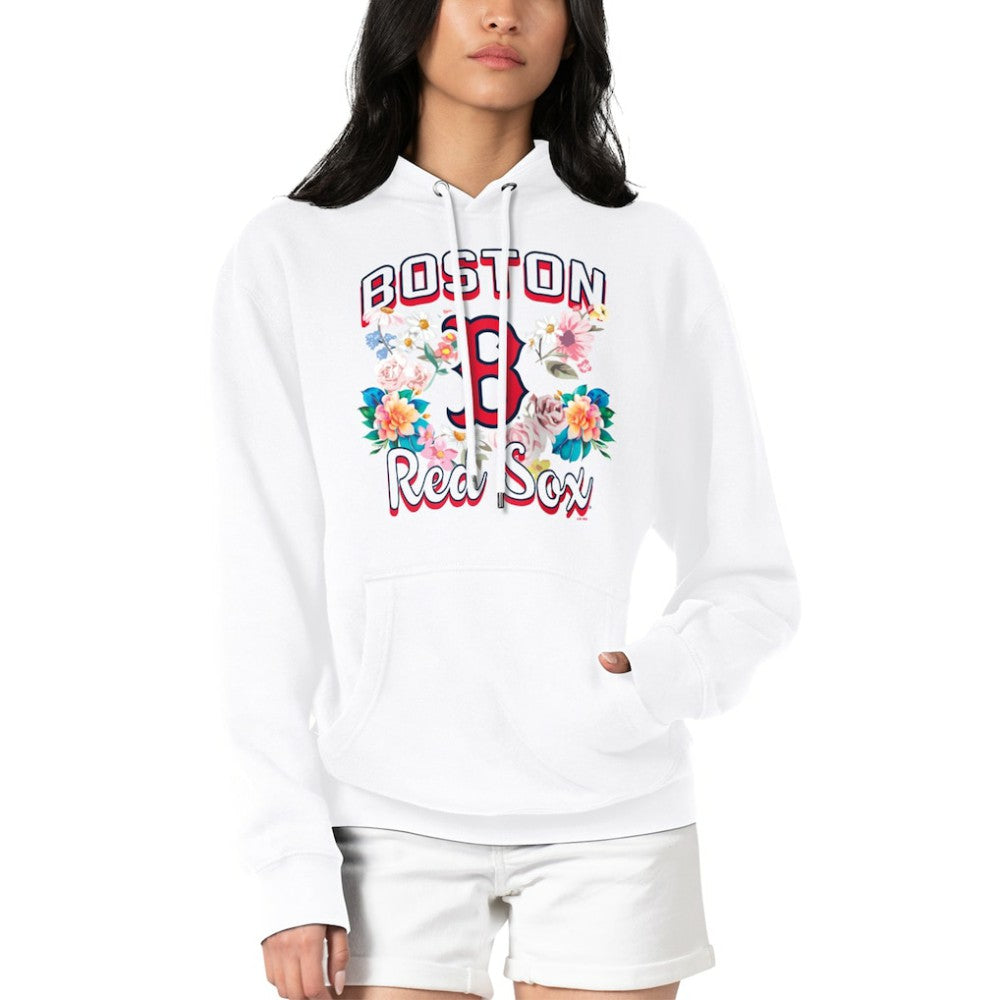 Boston Red Sox G-III 4Her by Carl Banks Women's Flowers Graphic Pullover Hoodie Sale