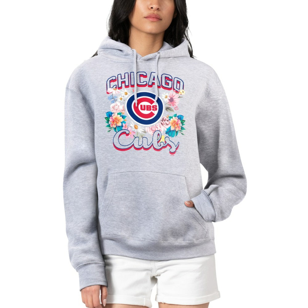 Chicago Cubs G-III 4Her by Carl Banks Women's Flowers Graphic Pullover Hoodie Online