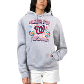 Washington Nationals G-III 4Her by Carl Banks Women's Flowers Graphic Pullover Hoodie Clearance