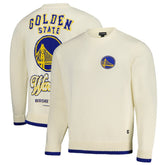 NBA - Golden State Warriors The Wild Collective Unisex Jacquard Knit Pullover Sweater - Cream