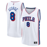 Fanatics - Paul George Philadelphia 76ers Fast Break Replica Player Jersey - Association Edition - White