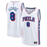Fanatics - Paul George Philadelphia 76ers Youth Fast Break Replica Player Jersey - Association Edition - White