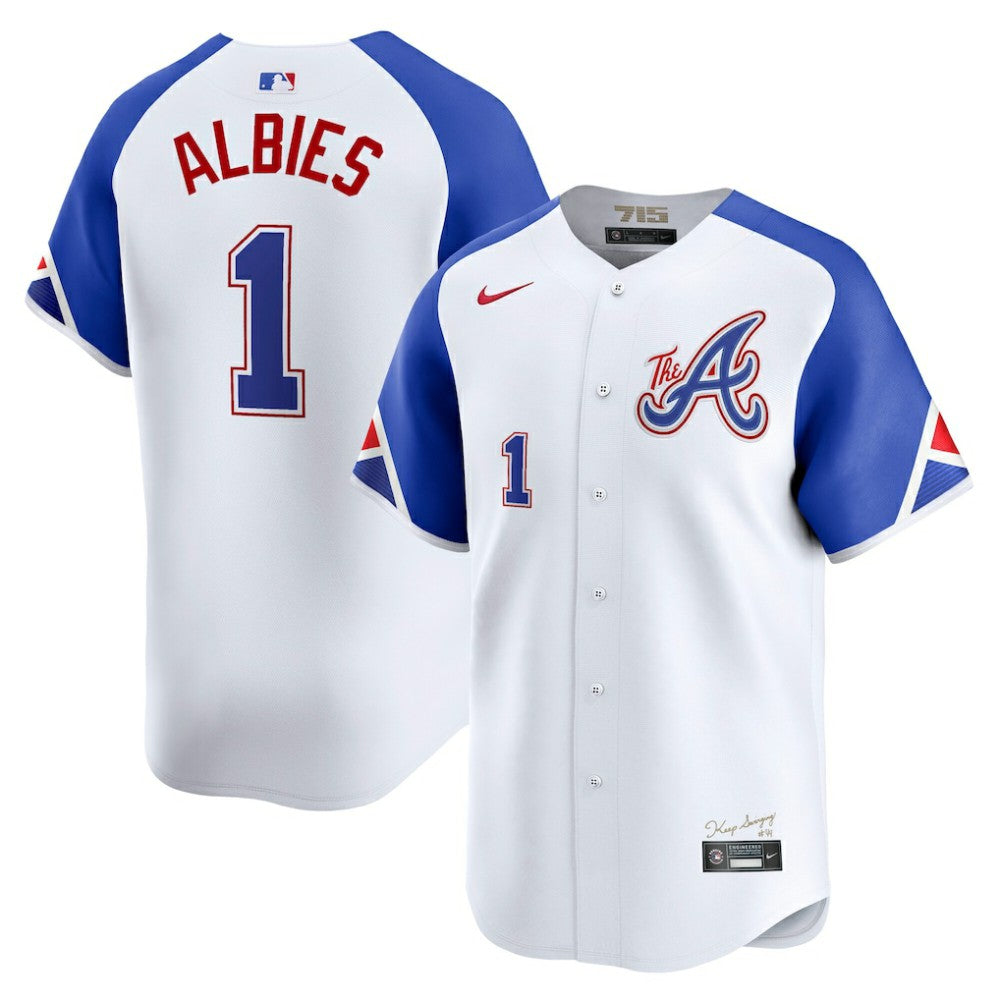 Ozzie Albies Atlanta Braves Nike City Connect Limited Jersey Online