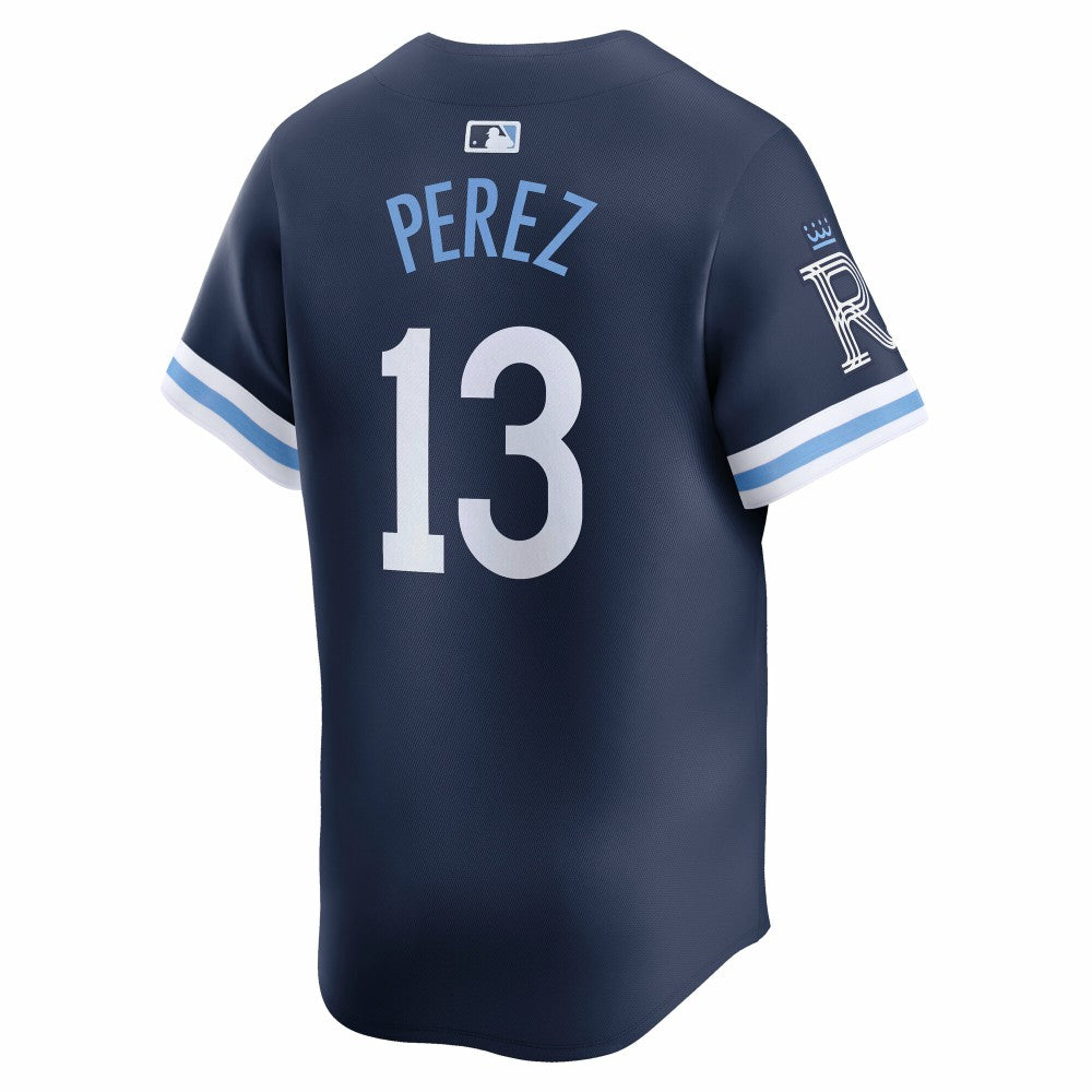 Salvador Perez Kansas City Royals Nike City Connect Limited Jersey - Navy | MLB Jerseys
