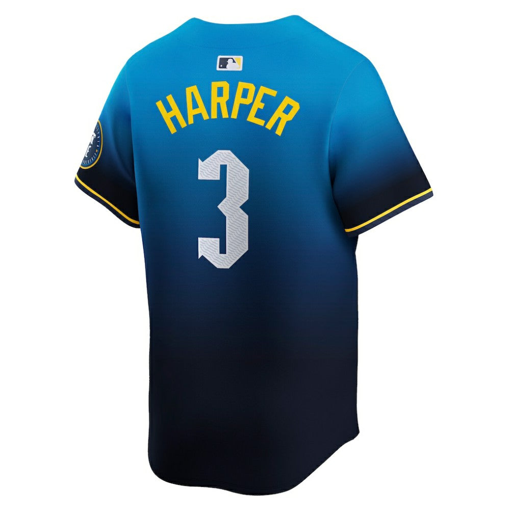 Bryce Harper Philadelphia Phillies Nike City Connect Limited Jersey - Blue | MLB Jerseys