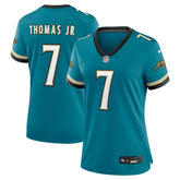 Brian Thomas Jr. Jacksonville Jaguars Women's Prowler Throwback Game Jersey Teal - Nike