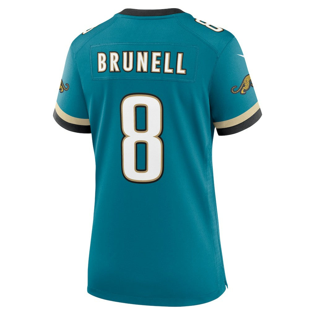 Mark Brunell Jacksonville Jaguars Women's Prowler Throwback Retired Player Game Jersey - Teal | NFL Jerseys