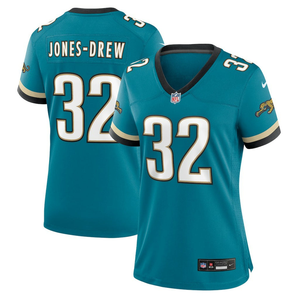Maurice Jones-Drew Jacksonville Jaguars Women's Prowler Throwback Retired Player Game Jersey Teal - Nike