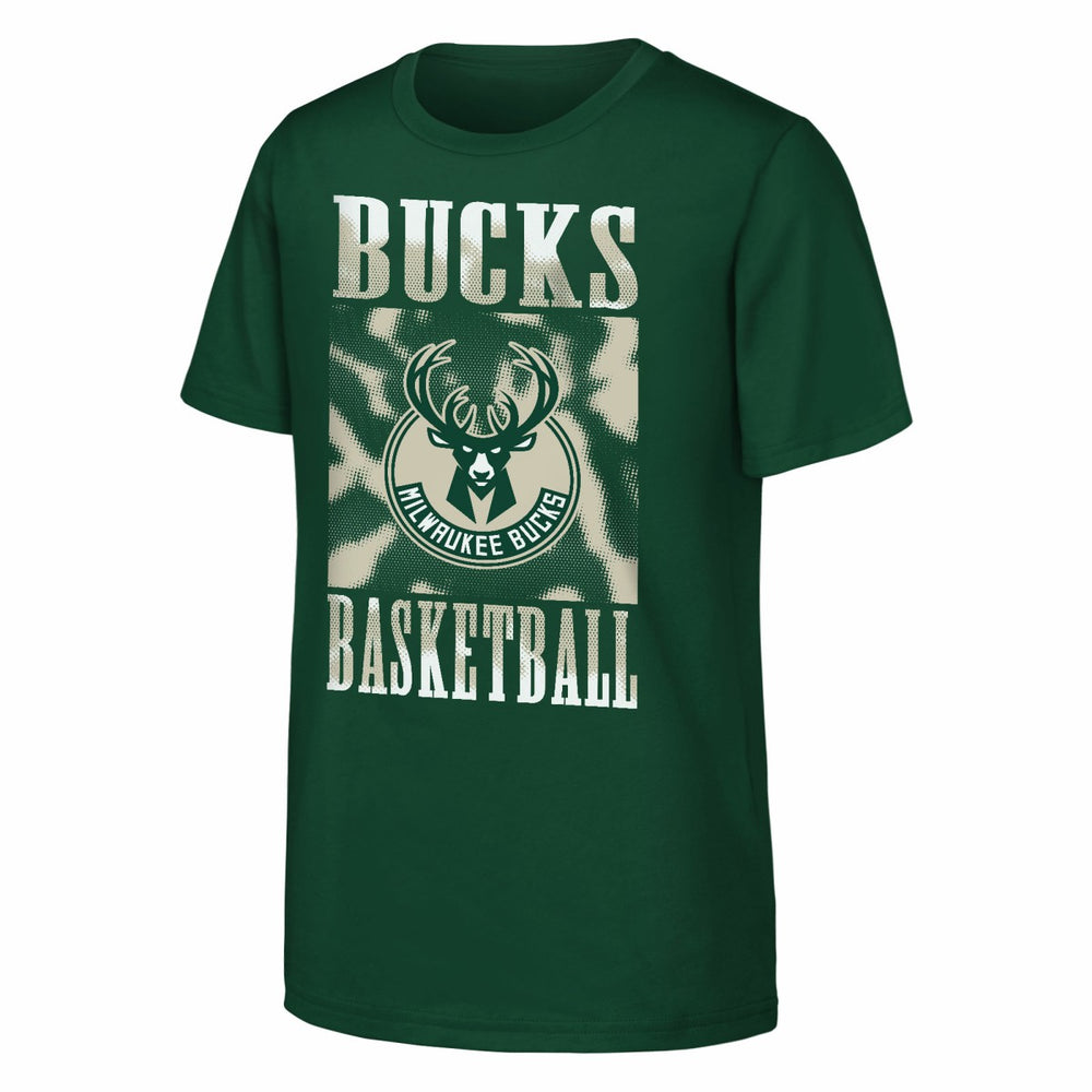 NBA - Milwaukee Bucks Youth Garage Hero T-Shirt - Hunter Green