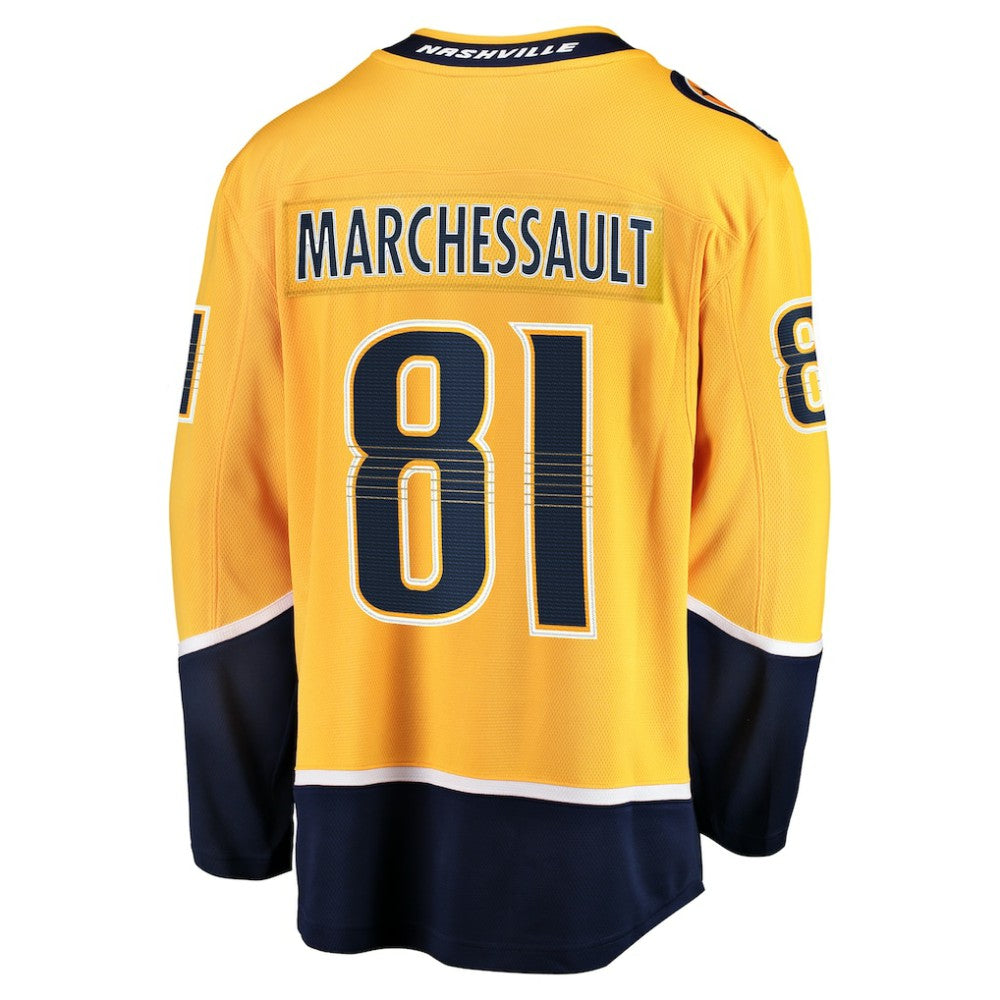 Jonathan Marchessault Nashville Predators Fanatics Home Premier Breakaway Player Jersey - Gold | NHL Jerseys