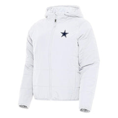 Dallas Cowboys Antigua Women's Universe Full-Zip Hoodie Jacket White - NFL
