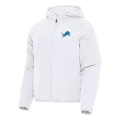Detroit Lions Antigua Women's Universe Full-Zip Hoodie Jacket White - NFL