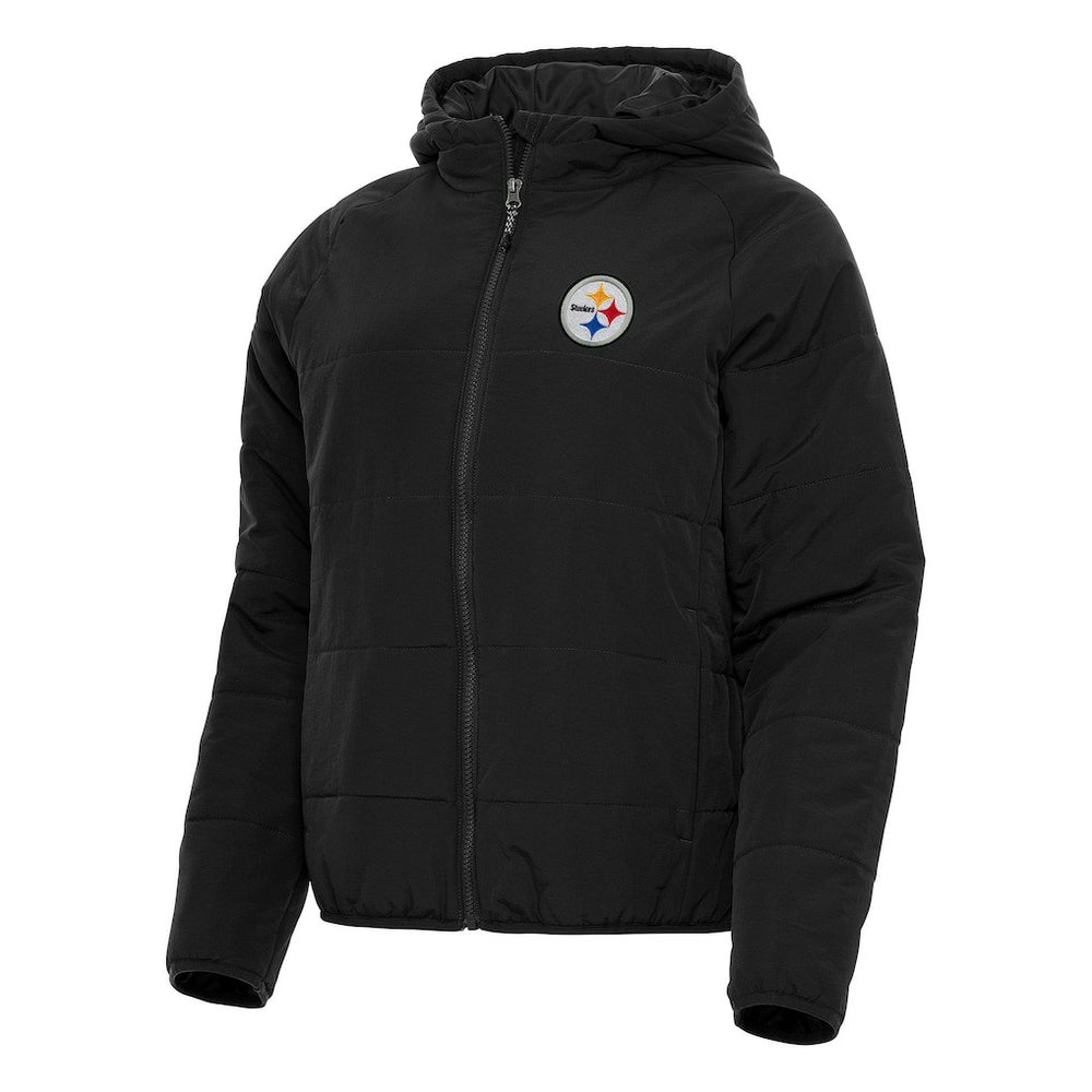 Pittsburgh Steelers Antigua Women's Universe Full-Zip Hoodie Jacket Black - NFL